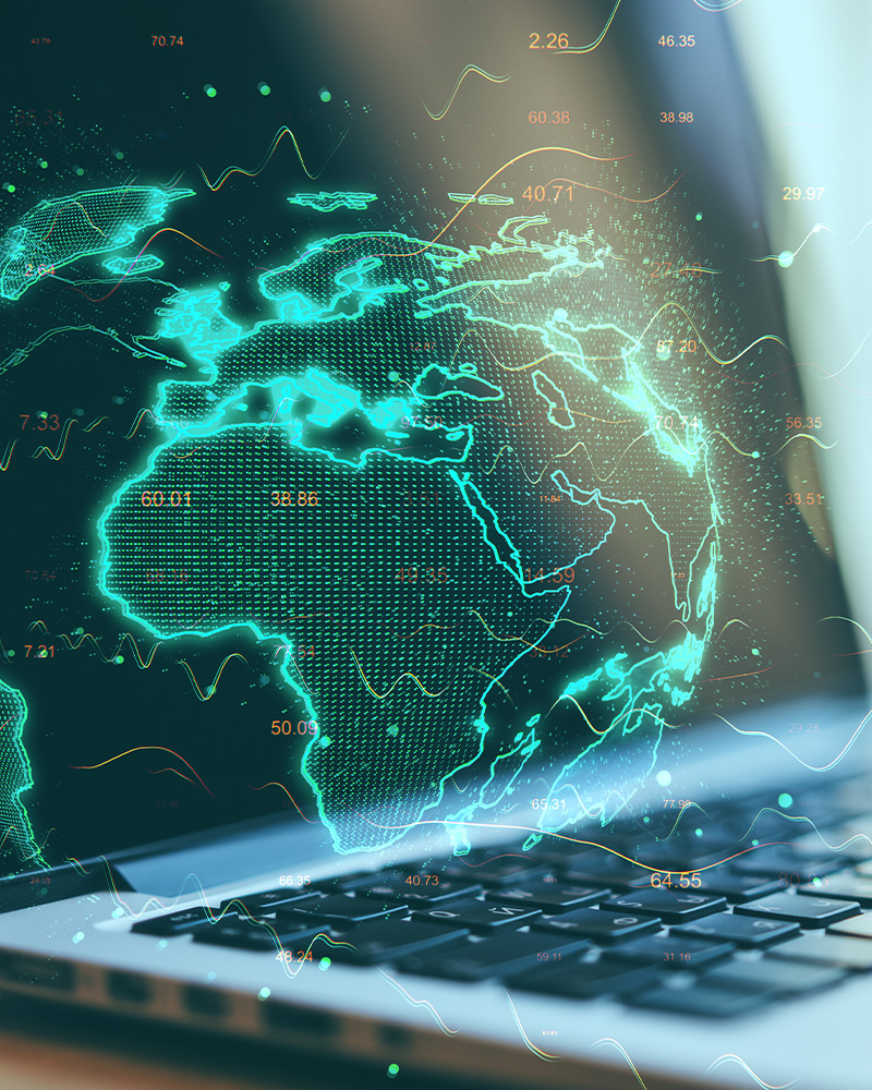 A visual representation of a connected world, highlighting concerns about cybersecurity and safety in technology. - Logistix Technologies - IT support company Knoxville